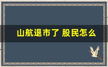 山航退市了 股民怎么赔偿(山航股票走低)_https://www.qldgs.com_内盘期货_第1张